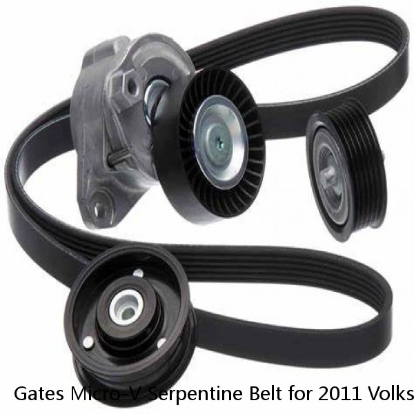 Gates Micro-V Serpentine Belt for 2011 Volkswagen Jetta 2.0L L4 Accessory vx